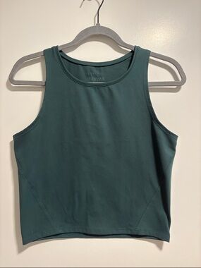 Barre3 Crop Tank in Deep Teal - Medium